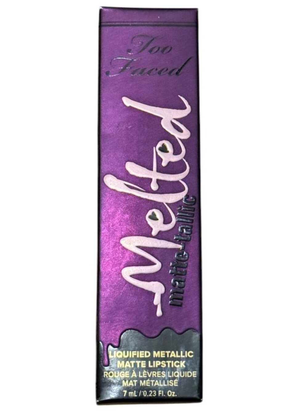 Too Faced Melted Matte-tallic Liquid Lipstick "Scream My Name" 7ml Metallic NWT - Picture 2 of 4